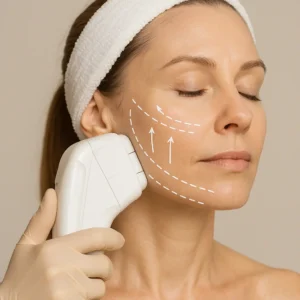 Woman having HI-FU to reduce wrinkles call LA LIPO Ponders End Now!