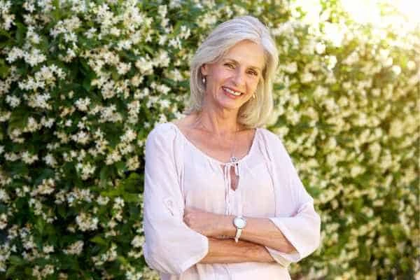 Older woman happy with urinary incontinence treatment Ponders End